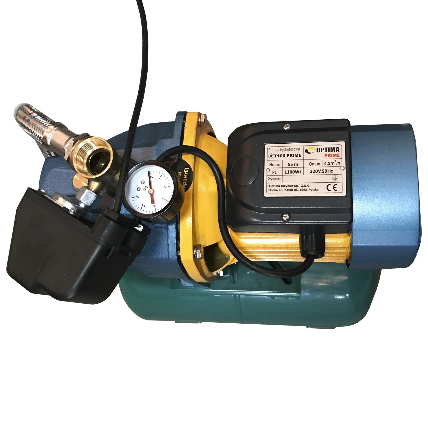 Насосна станція Optima JET100 PRIME-24 бак VOLKS 1,1кВт на гребінці в інтернет-магазині Yago
