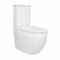 Унітаз-компакт Qtap Robin Ultra Quiet безободковий з сидінням Soft-close QT13222128AUQ1W