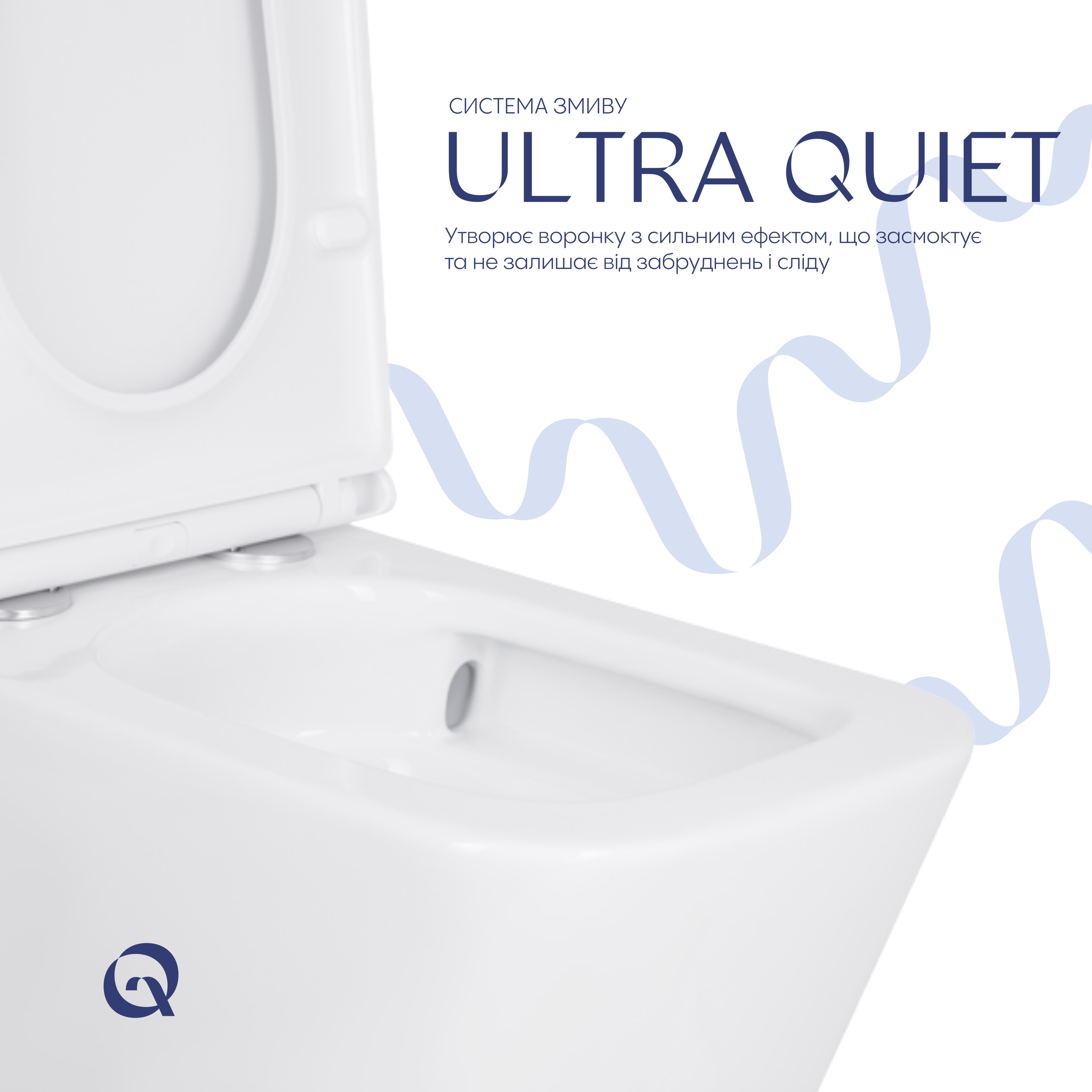 Унітаз підлоговий Qtap Tern Ultra Quiet безобідковий з сидінням Soft-Close QT17222175AUQ1W White