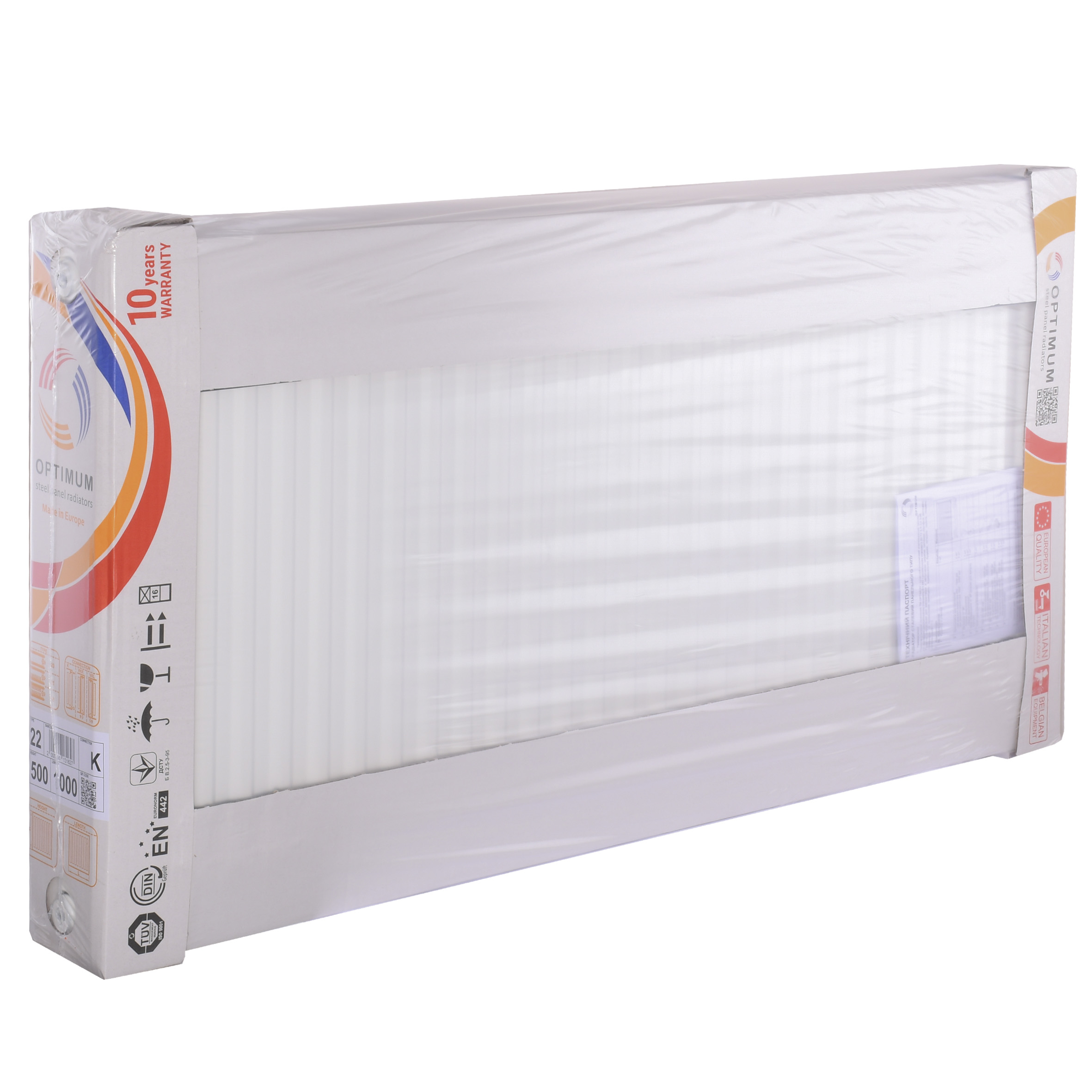 Радіатор сталевий панельний OPTIMUM 22 бок 500х1100 в інтернет-магазині Yago