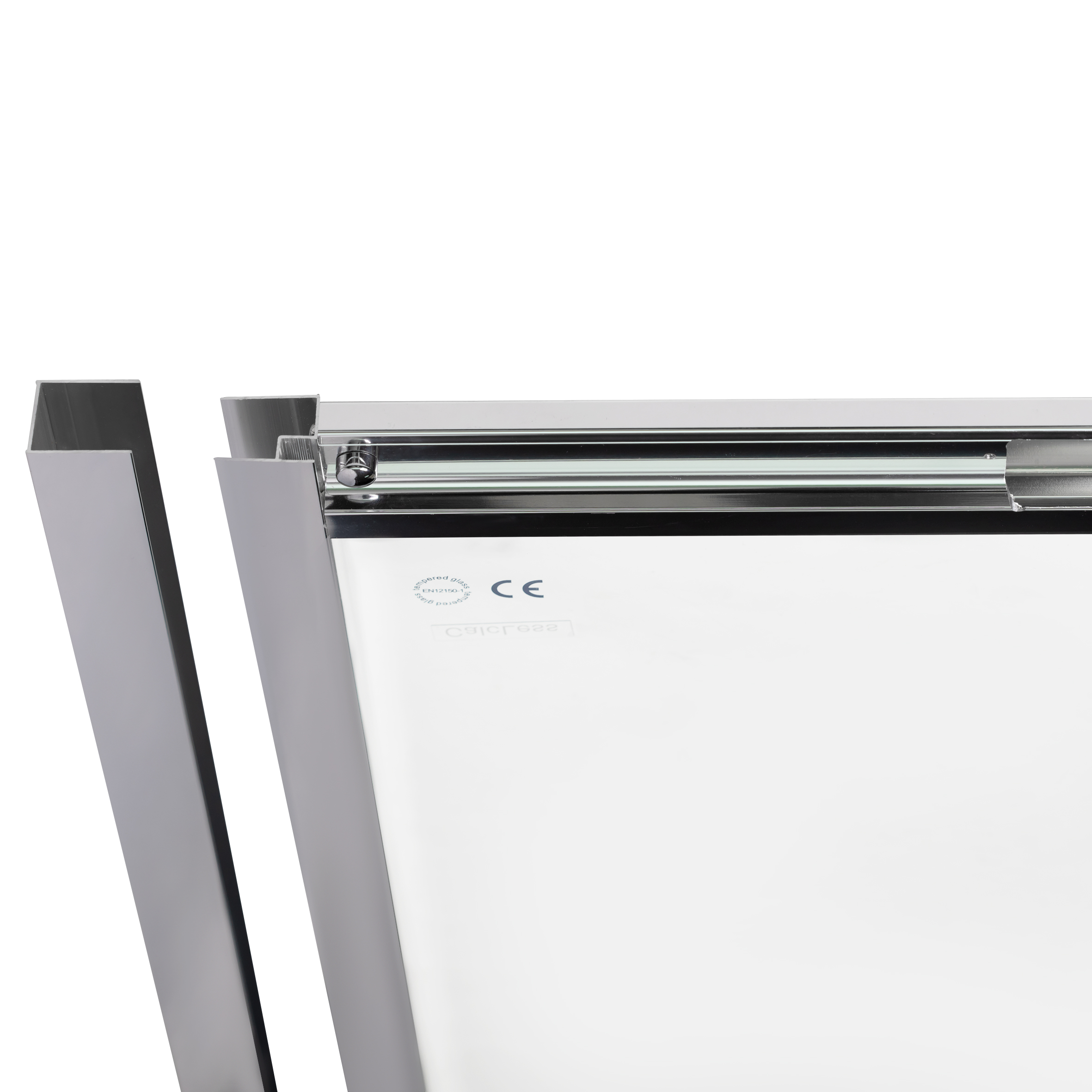 Душові двері в нішу Qtap Taurus CRM201-11.C6 97-108x200 см, скло Clear 6 мм, покриття CalcLess