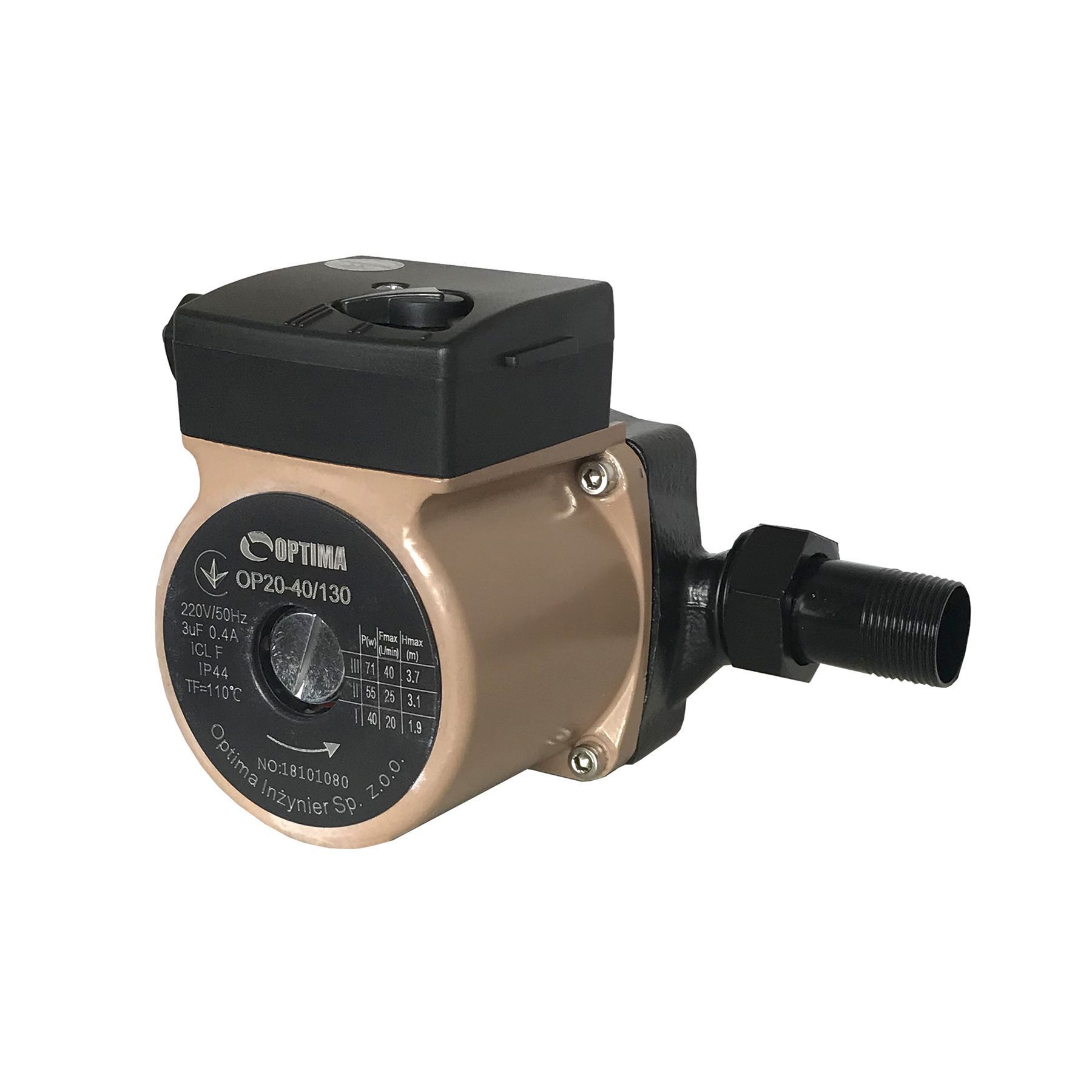 Насос циркуляційний Optima OP20-40 130мм + гайки, + кабель з вилкою в інтернет-магазині Yago