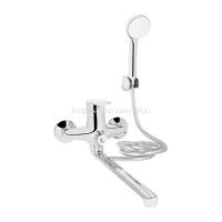 Змішувач для ванни Lidz Tani 0052 з поворотним виливом (з душовим гарнітуром) (k40) LDTAN0052CRM44960 Chrome