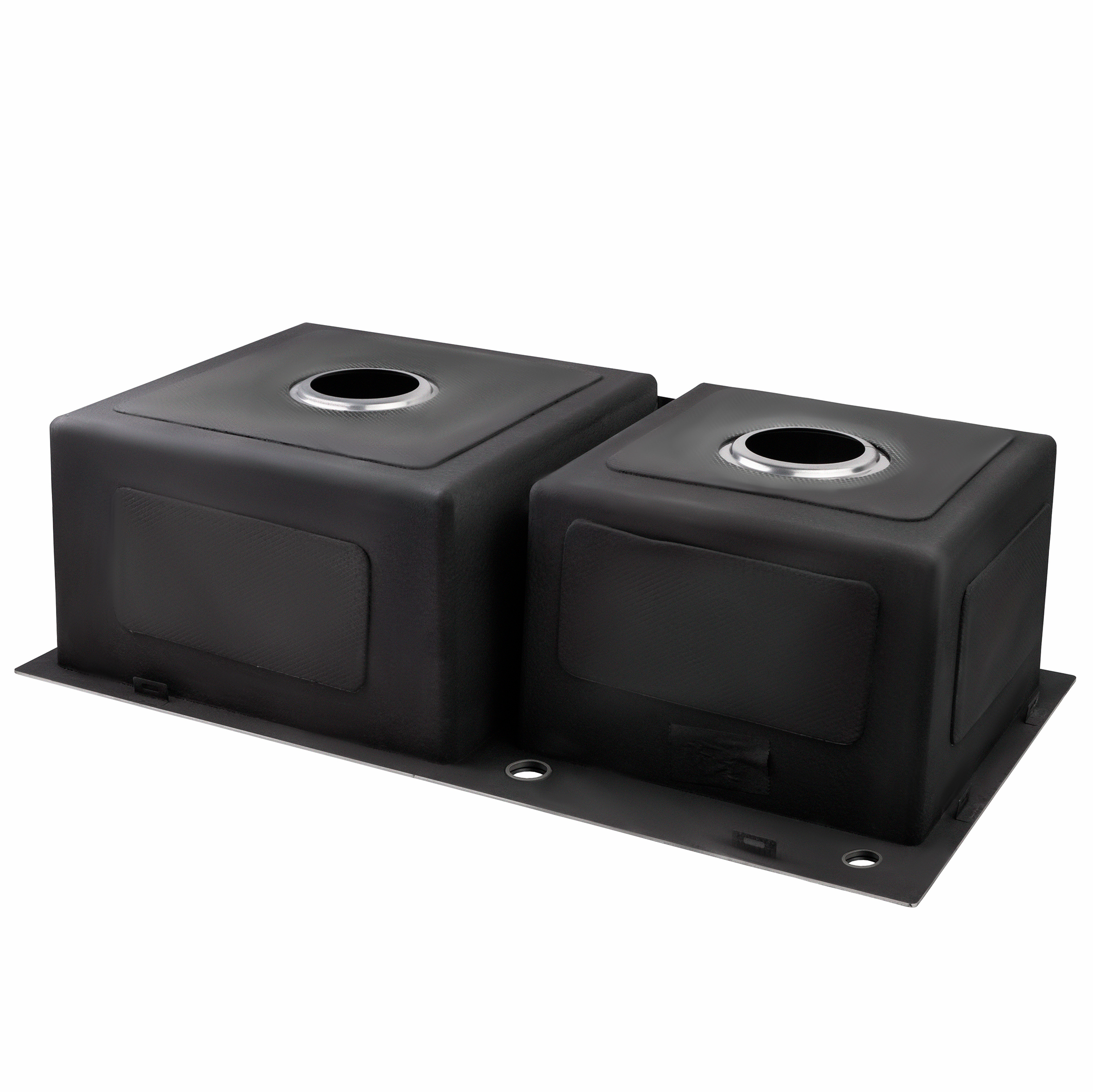 Мийка для кухні з двома чашами інтегрована Lidz Handmade H7843 (LDH7843BRU35387) Brushed Steel 3,0/1,0 мм