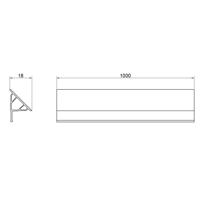 Набір декоративні планки для піддону та ванни (2x1м) + 2 ковпачки Qtap WCS021