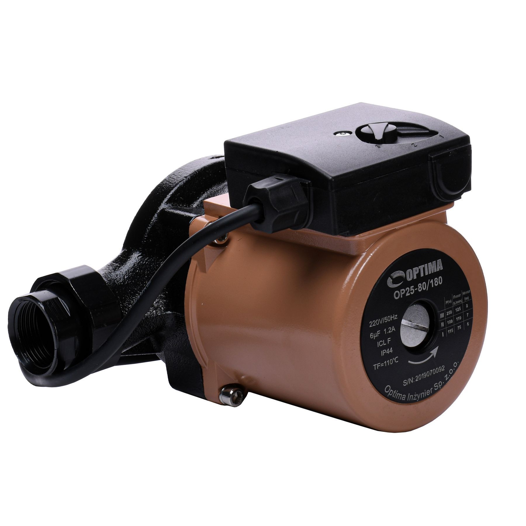 Насос циркуляційний Optima OP25-80 180мм + гайки, + кабель з вилкою в інтернет-магазині Yago