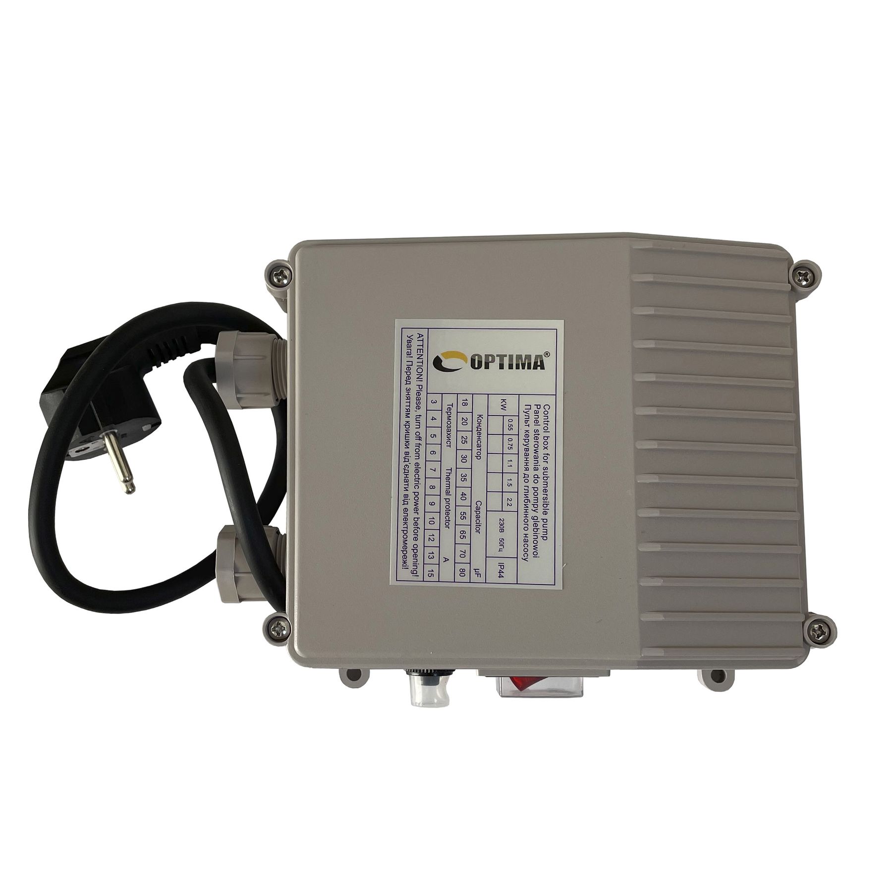 Насос свердловинний з підв, стійк, до піску 3″ OPTIMA  3SDm1,8/11 0,25 кВт 45м + пульт+кабель25м NEW в інтернет-магазині Yago