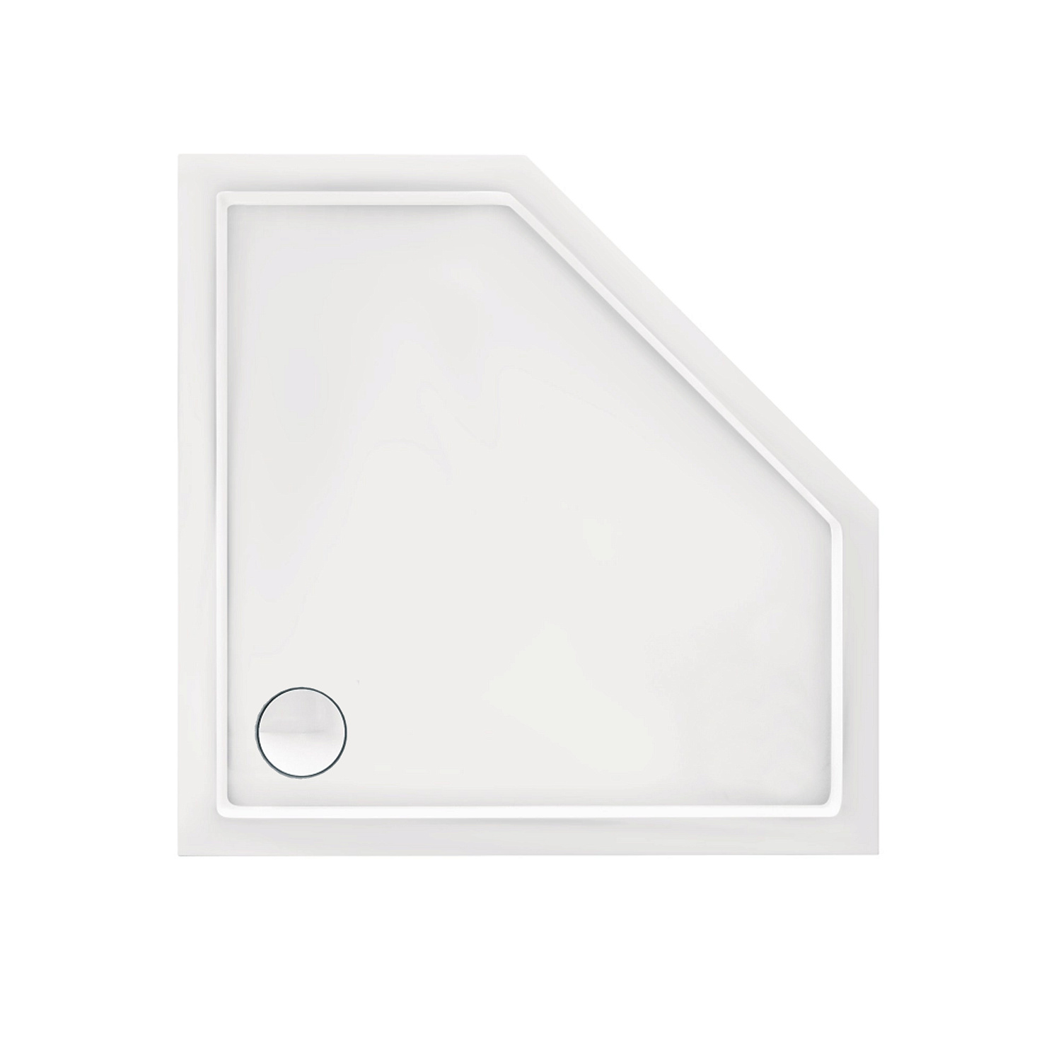 Душовий піддон Qtap Diamond 301112 100x100x12 см + сифон