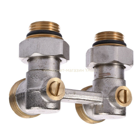 Вузол нижнього підключення панельного радіатора SOLOMON NV 5102 кутовий кульовий 3/4″ в інтернет-магазині Yago