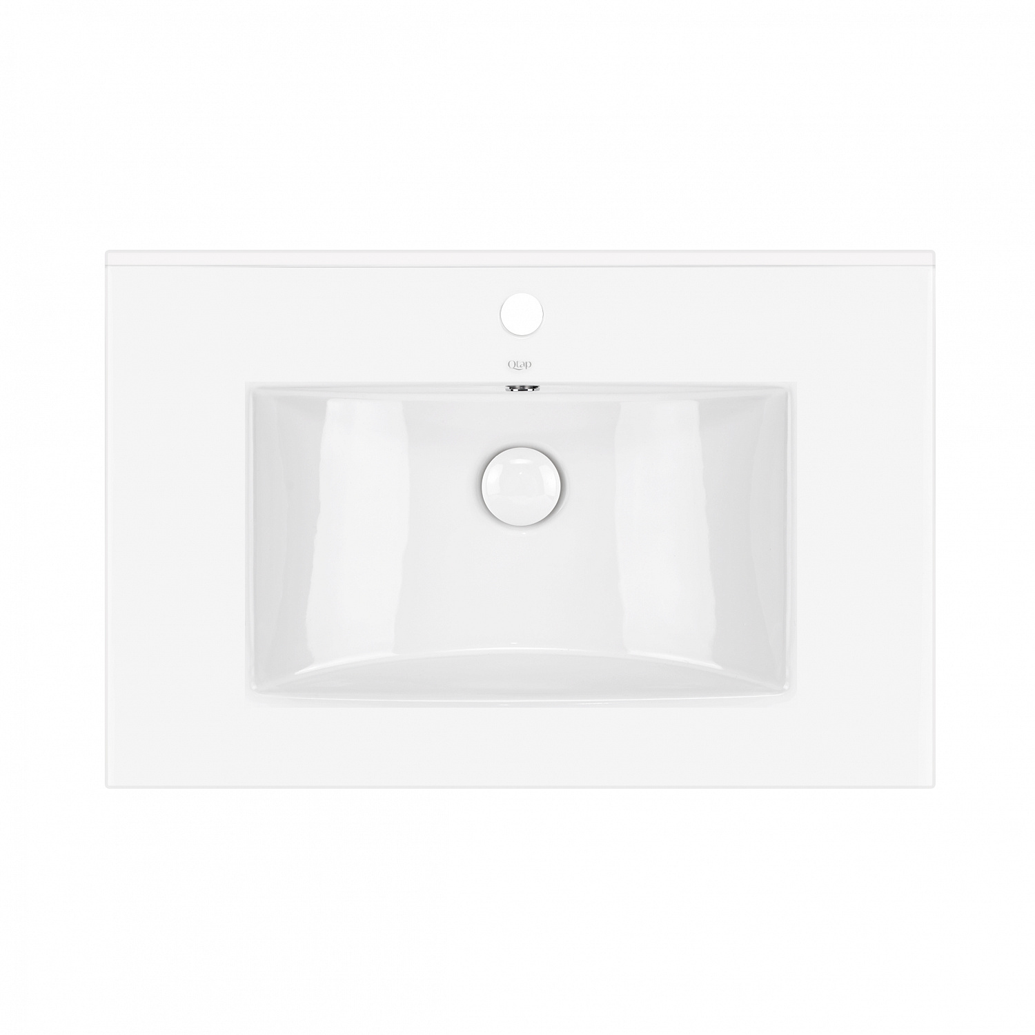 Комплект Qtap Albatross 810х825х460 White тумба підлогова +  раковина урізна  QT0171TN800D3080CW