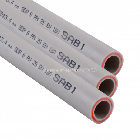 Труба Sabi PPR Fiber PIPE ф40*6.7mm PN 25 зі скловолокном в інтернет-магазині Yago
