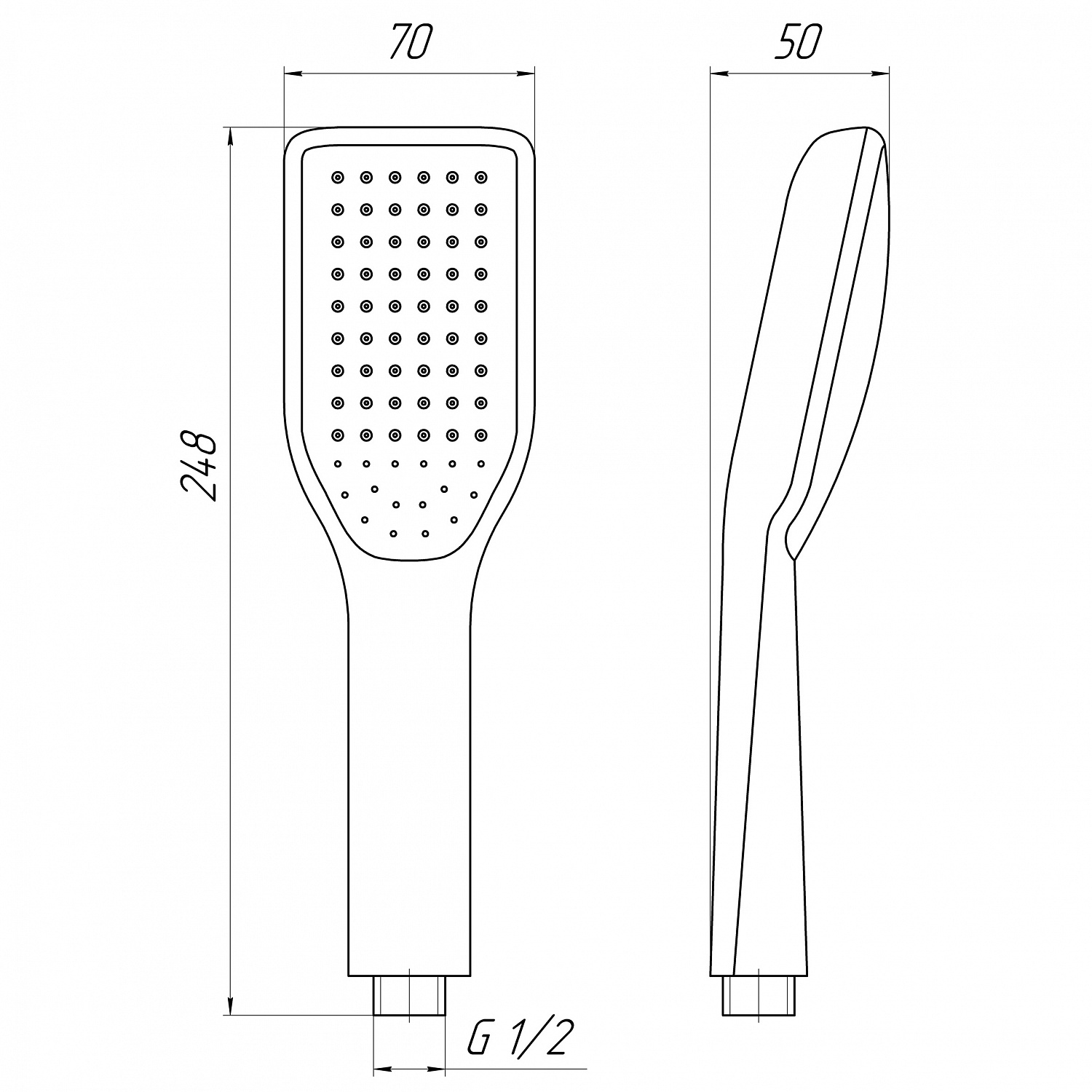 Душова лійка Globus Lux SH651-P