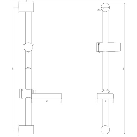 Душова стійка Dishi STD812