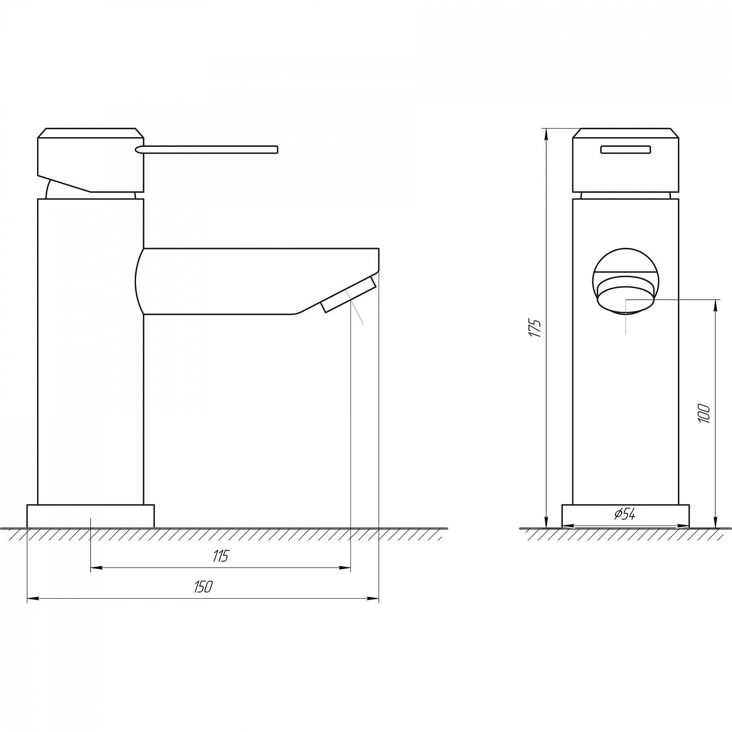 Змішувач для умивальника Globus Lux WIEN SBT2-101