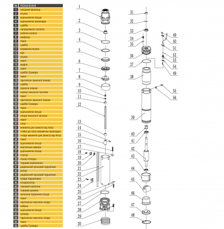 Насос свердловиний з підвищеною стійкістю до піску  OPTIMA PM 4QJm4/16 1,1 кВт 120м + 1,5 м кабель в інтернет-магазині Yago