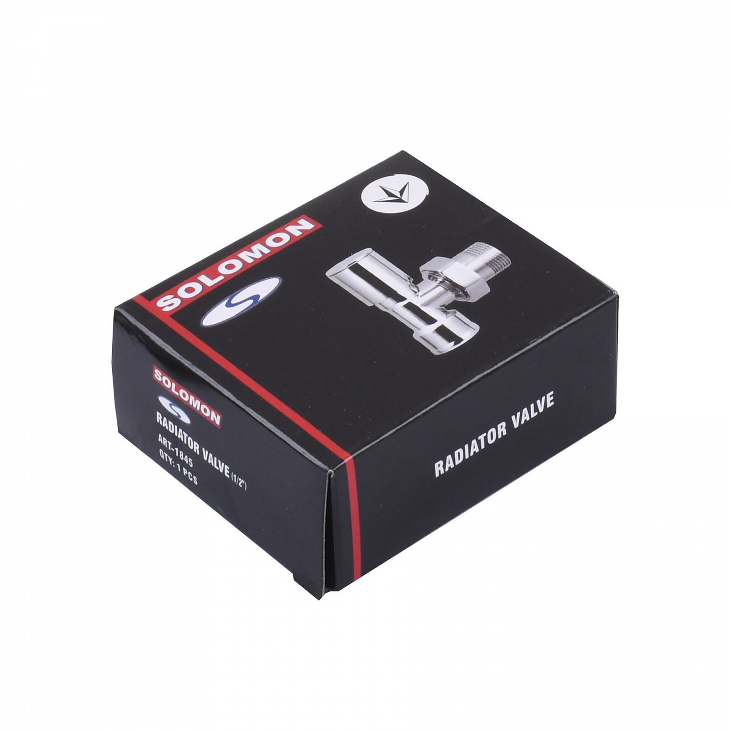 Кран вентильний кутовий з американкою SOLOMON 1/2″ CHROM 1845 в інтернет-магазині Yago
