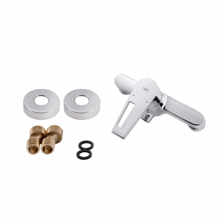 Набір Qtap 2 в 1 Tern для душа з душевою стійкою (QTTER4061102C + QT1001CRM) хром