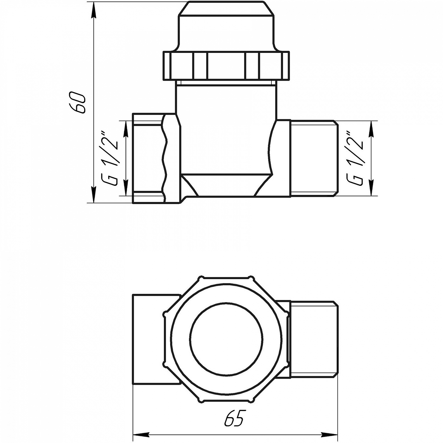 Фільтр грубого очищення SOLOMON 1/2″ ЗВ нікель з відстійником (8015) TD1053 в інтернет-магазині Yago