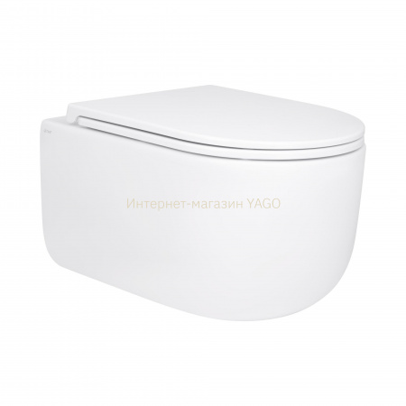 Унітаз підвісний Qtap Taurus безободковий з сидінням Soft-close QT2433084EUQW