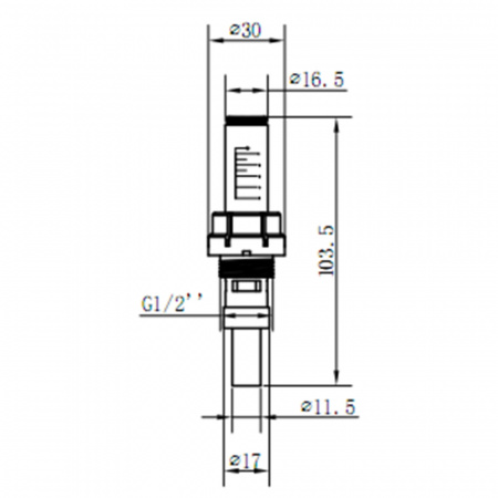 Витратомір SD Forte 1/2"х3/4" для колектора SFE008