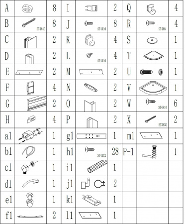 Душовий бокс BRAVO BARYCZ L90B (4уп.)