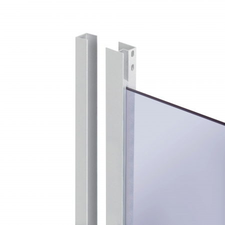 Душова кабіна Latwa SC80x80.SAT.MID.GR полукругла, скло тон. 4 мм + Душовий піддон KAPIELKA ST80x80x26, з панеллю Lidz