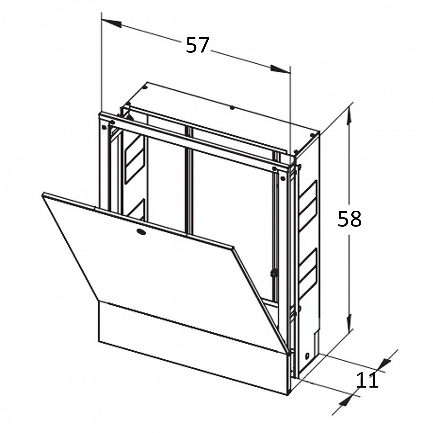 Колекторна шафа внутрішня ШКВ-02 570x580x110 (4)