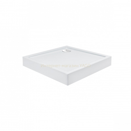 Душовий піддон Qtap Tern 308812C 80x80x12 см + сифон