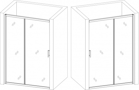 Душові двері BRAVO PROSNA 90W.Line (1уп.)