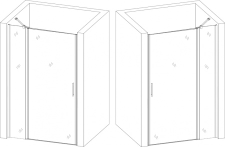 Душові двері BRAVO PASLENKA 110T (1уп.)