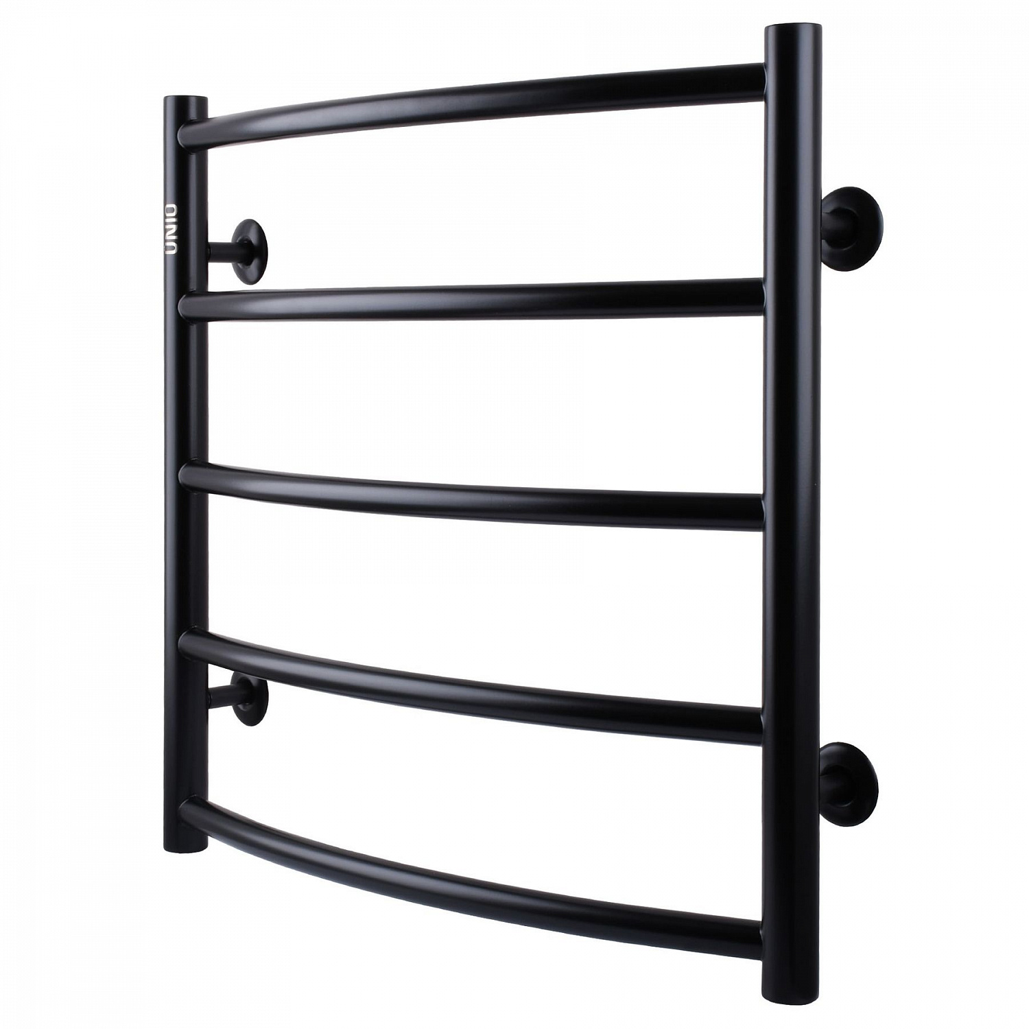 Рушникосушарка UNIO LD W 500-500-5 BLK Драбинка Дуга вода чорна в інтернет-магазині Yago