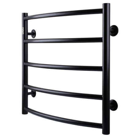 Рушникосушарка UNIO LD W 500-500-5 BLK Драбинка Дуга вода чорна в інтернет-магазині Yago