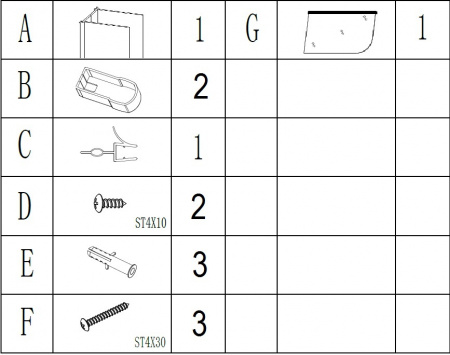 Шторка для ванної BRAVO ELBA 80T (1уп.)