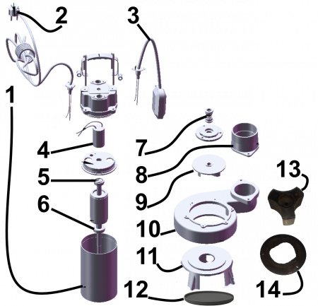 Насос фекальний з ріжучим механізмом Optima WQ15-15QG 1,5кВт в інтернет-магазині Yago