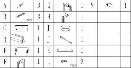 Душові двері BRAVO PASLENKA 110T (1уп.)
