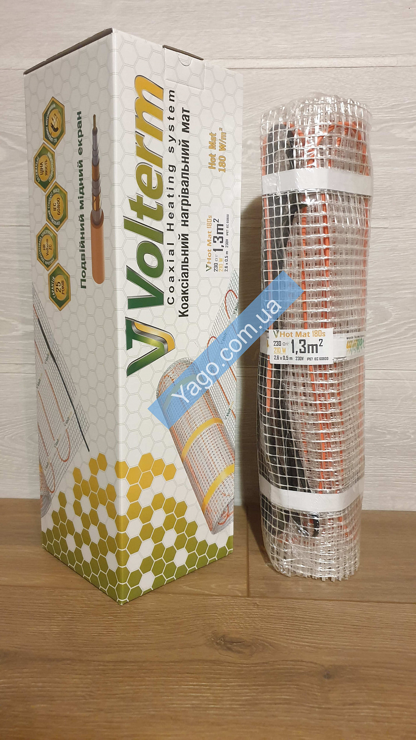 Нагрівальний мат Volterm -1,3 m²/210W