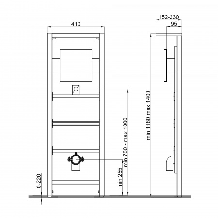 Інсталяція для пісуара Qtap Nest QT0188711U