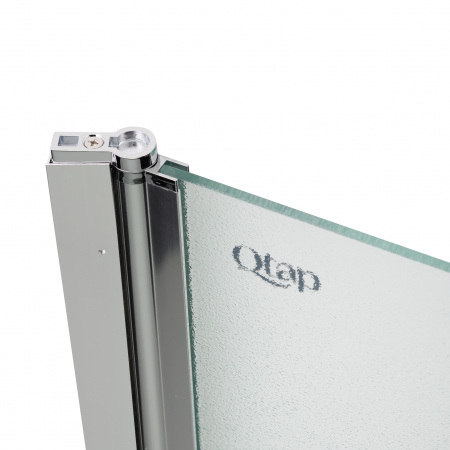 Штора на ванну Qtap Standard CRM407513APL скло Pear 6 мм, 75х130 см, ліва