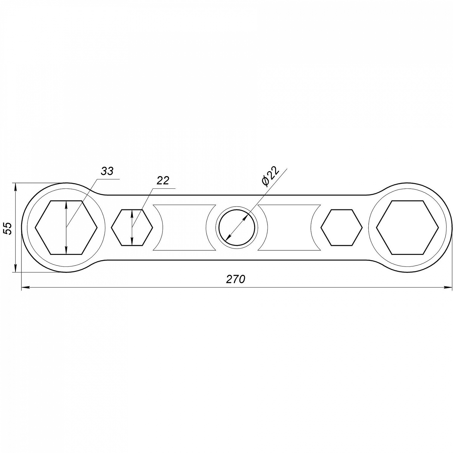 Ключ монтажу футорок CRISTAL NR-1015 в інтернет-магазині Yago