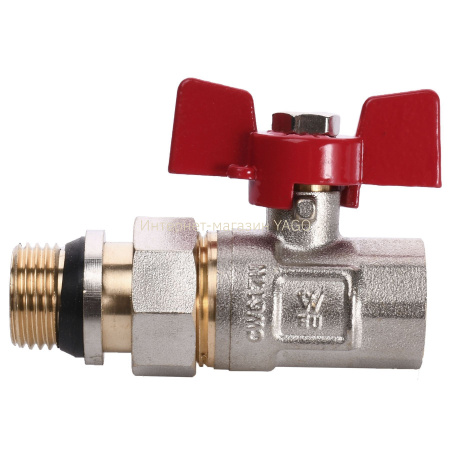 Кран кульовий прямий з американкою WATERVALVE Q003  NV-V123 1/2″ ЗB в інтернет-магазині Yago