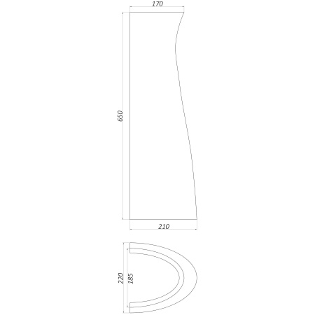 П'єдестал для умивальника (Дніпрокераміка)