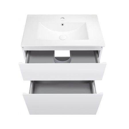 Комплект Qtap Albatross 710х825х460 White тумба підлогова + раковина урізна QT0171TN700D3070CW