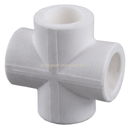 Хрестовина Kalde PPR  ф20 (білий)  21020 в інтернет-магазині Yago