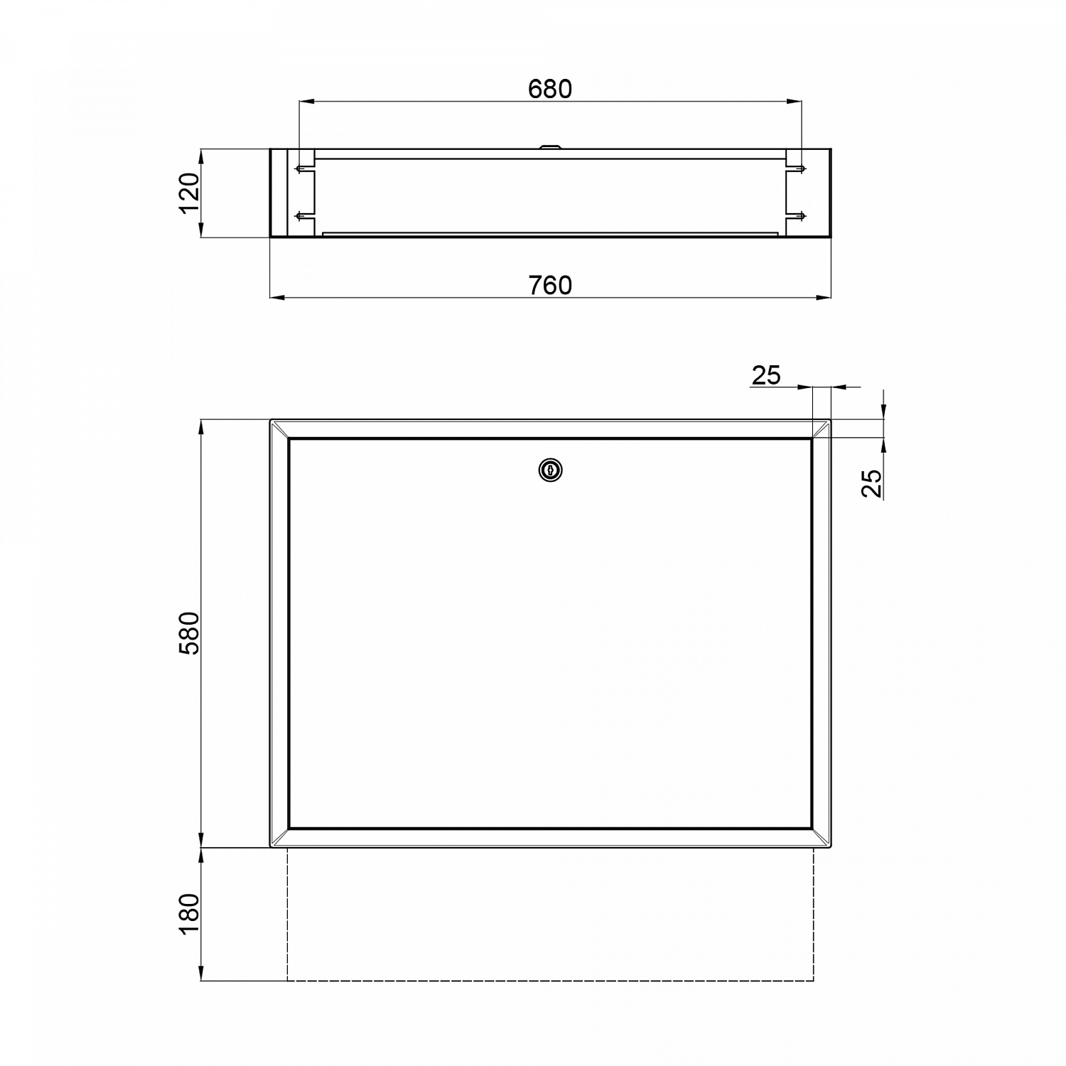 Колекторна шафа Icma (UA) 760х580х120 внутрішня №3