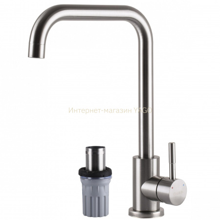 Змішувач для кухні EcoMIX ALPEN AISI-203L-WH