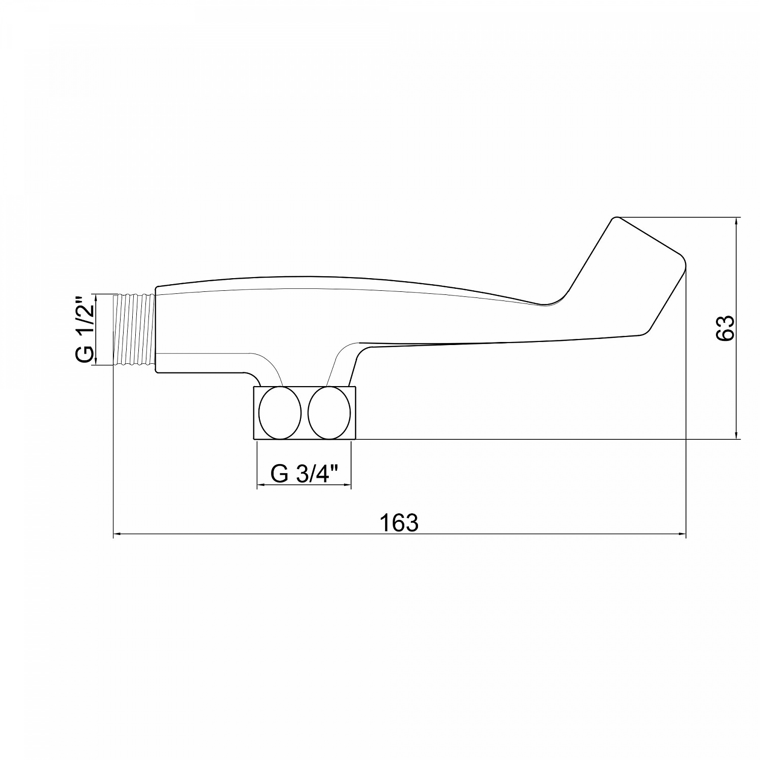 Тримач для лійки Lidz Niagara 109 LDNIA109CRM29475 Chrome