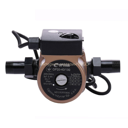 Насос циркуляційний Optima OP20-40 130мм + гайки, + кабель з вилкою в інтернет-магазині Yago