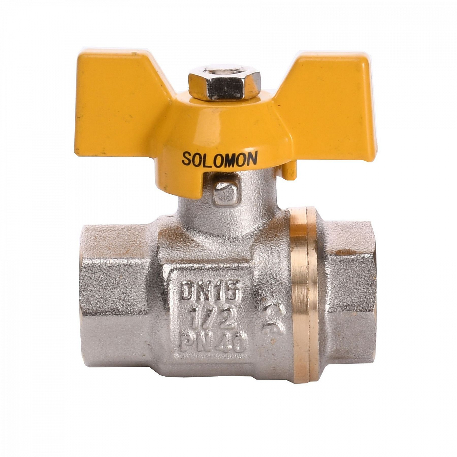 Кран кульовий прямий SOLOMON  1/2″ ВВ ЖБ PN40 B1007 в інтернет-магазині Yago