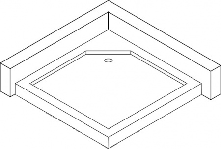 Душовий піддон квадратний BRAVO LUBAWA SL80 (1уп.)