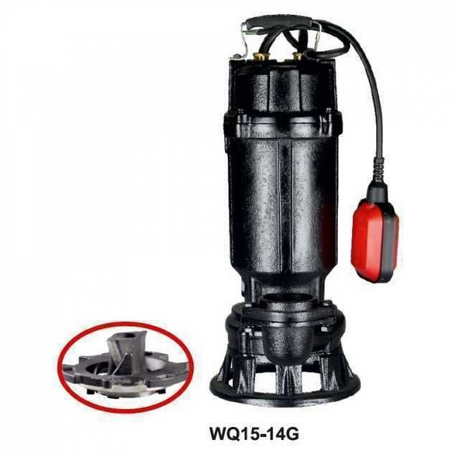 Насос фекальний з ріжучим механізмом VOLKS WQ15-14G 1,5кВт в інтернет-магазині Yago